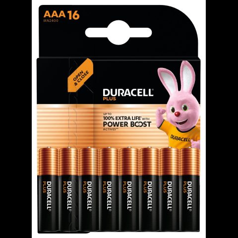 Duracell Plus Vienreizējas lietošanas baterija AAA Sārmaina akumulatoru baterija