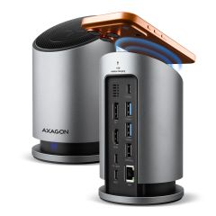 Axagon HMC-WL9 USB 10Gbps hub with Qi