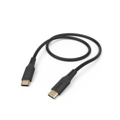 Hama Flexible USB cable USB 2.0 1.5 m USB C 0.48 Gbit/s Black