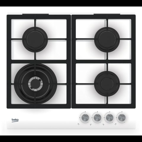 Beko HILW 64225 SW Balts Iebūvēts 60 cm Gāzes 4 zone(s)