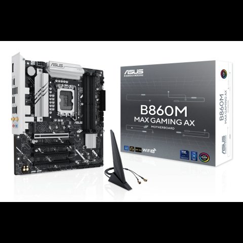 Asus B860M MAX GAMING AX Intel B860 LGA 1851 (Socket V1) micro ATX