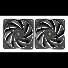 Mars Gaming MF-NCLX2 Datora korpusam Ventilators 12 cm Melns 2 pcs