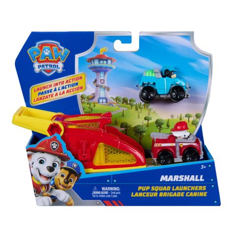 Spin Master PAW Patrol Marshall Pup Squad Launchers with Rex Vehicle 2-Pack