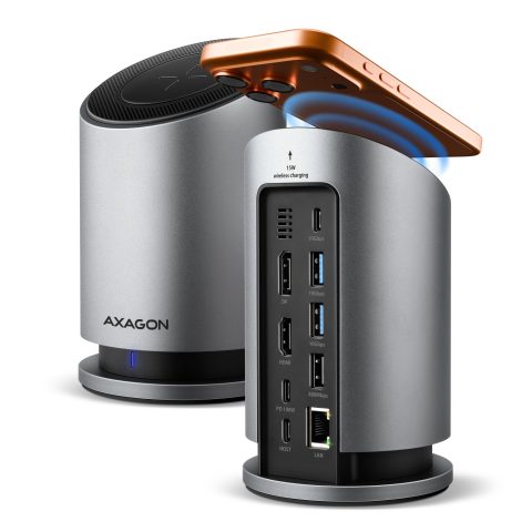Axagon HMC-WL9 док-станция для ноутбука Проводная USB 3.2 Gen 2 (3.1 Gen 2) Typ…