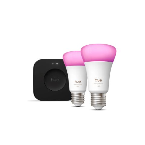 Philips Hue balta un krāsaina atmosfēras gaisma Sākuma komplekts: 2 gab. krāsu v…