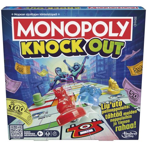 Hasbro Monopoly Knockout 20 min Galda spēle Ekonomiska simulācija