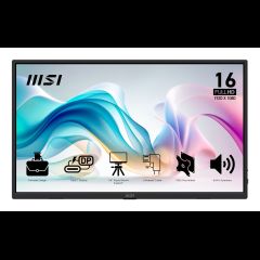 MSI PRO MP165DE E6 portable TV/monitor Portable monitor Black 39.6 cm (15.6"…