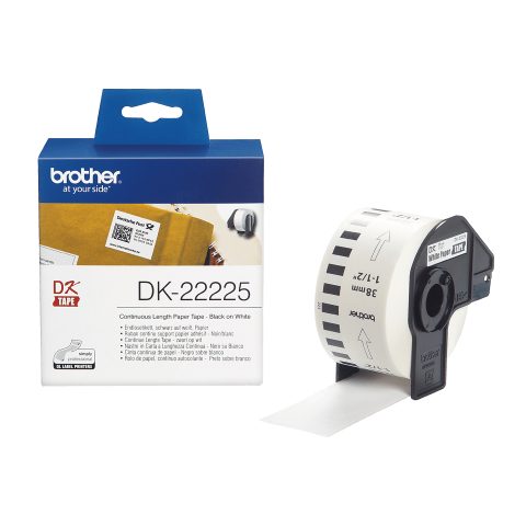 Brother DK-22225 marķēšanas lenta Melns uz balta