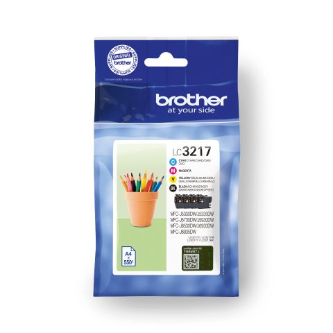 Brother LC3217VALDR ink cartridge 4 pc(s) Original Black · Cyan · Magenta · Yell…