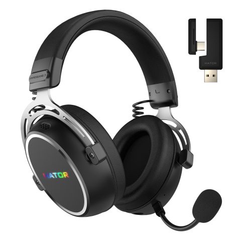 Hator Hypergang 3 Wireless Headset Head-band Gaming USB Type-C / USB Type-A Bl…