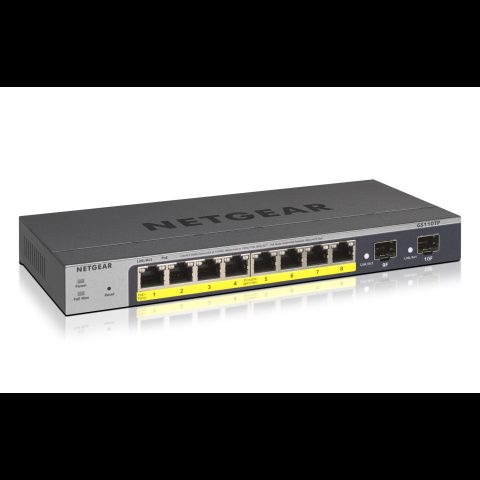 Netgear GS110TP Vadīts L2/L3/L4 Gigabit Ethernet (10/100/1000) Power over Ethern…