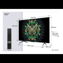TCL C69 50C69K TV 127 cm (50") 4K Ultra HD Smart TV Wi-Fi Metallic