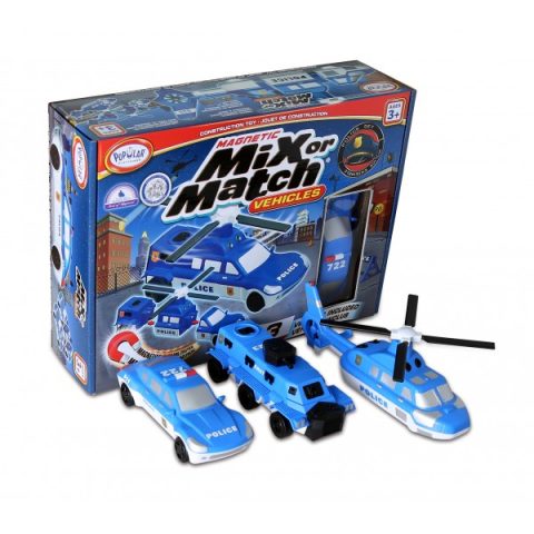 Malblo Popular Playthings Mix or Match Vehicles Police