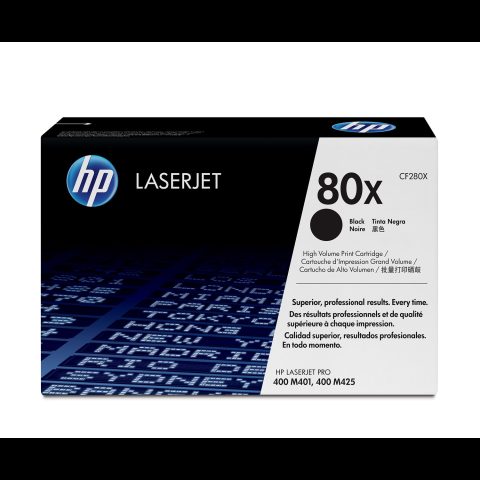 Hewlett Packard (HP) HP 80X High Yield Black Original LaserJet Toner Cartridge