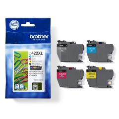 Brother LC422XLVAL струйный картридж 4 шт Подлинный Черный