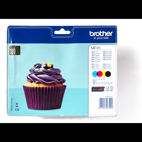 Brother LC-123VALBP ink cartridge 4 pc(s) Original Black · Cyan · Magenta · Yell…