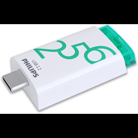 Philips USB 3.2 256GB Click Series Gen 1 USB-C USB flash drive USB Type-A 3.2 Ge…