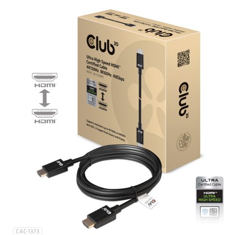 Club 3D CLUB3D cac-1373 HDMI kabelis 3 m Melns
