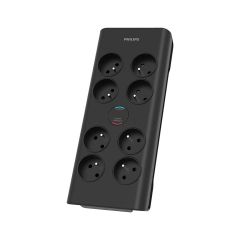 Philips SPN7080BA/60 pārsprieguma aizsargs Melns 8 Maiņstrāvas izvade (-s) 2 m