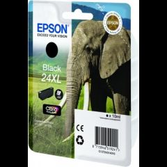 Epson Elephant Singlepack Black 24XL Claria Photo HD Ink