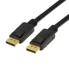 LogiLink CV0120 DisplayPort kabelis 2 m Melns