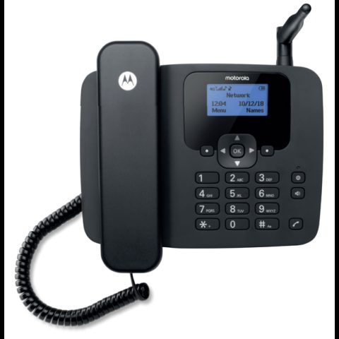 Motorola FW410 Analogais tālrunis Zvanītāja ID Melns