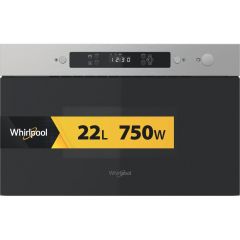 Whirlpool Microwaves Stainless steel Solo microwave Built-in 22 L 750 W