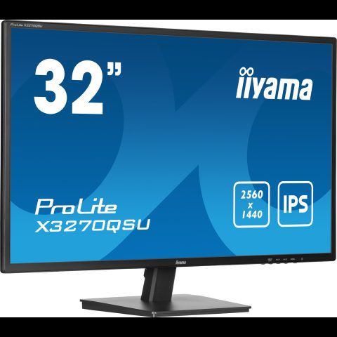 Iiyama ProLite X3270QSU-B1 monitori 80 cm (31.5") 2560 x 1440 pikseļi Wide Quad…