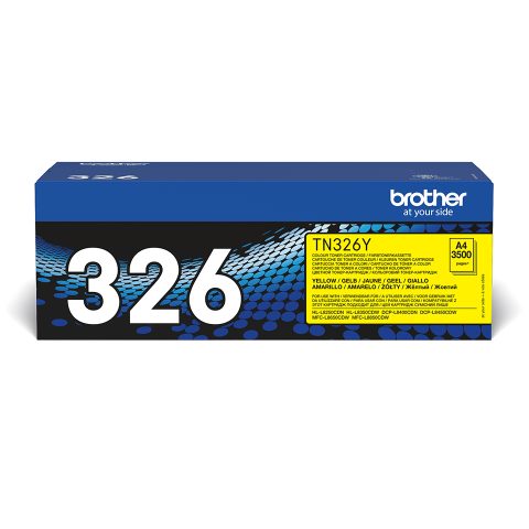 Brother TN-326Y tonera kārtridžs 1 pcs Oriģināls Dzeltens