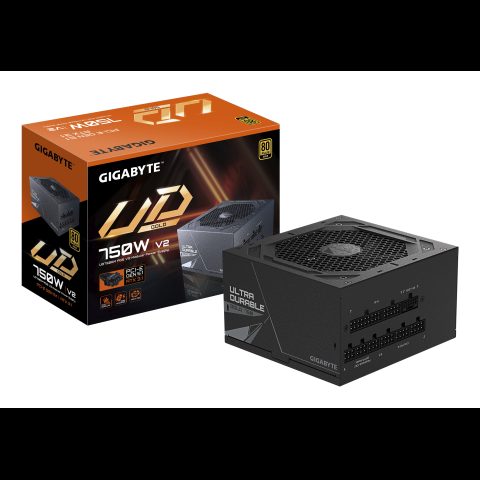 Gigabyte UD750GM PG5 V2 barošanas avotu vienība 750 W 20+4 pin ATX ATX Melns