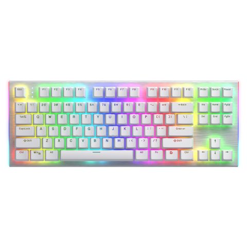 Hator Gravity X TKL tastatūra Speļu USB QWERTY Amerikāņu angļu valoda Balts