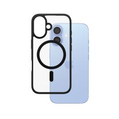 Panzer Glass PanzerGlass ® HardCase Transparent w. Black MagSafe & Frame iPhone 16