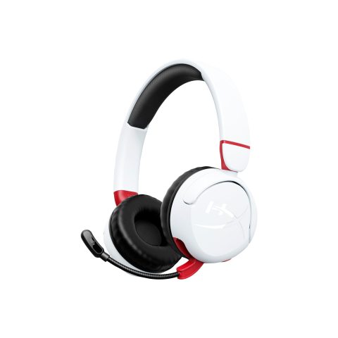 HyperX Cloud Mini — bezvadu spēļu austiņas (baltā krāsā)