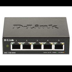 D-Link DGS-1100-05V2/E tīkla pārslēgs Vadīts L2 Gigabit Ethernet (10/100/1000)…