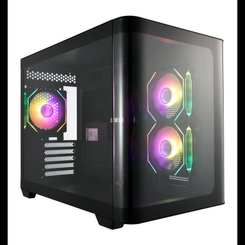 FSP S380-BA Micro Tower Melns