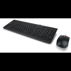 Lenovo 300 USB Combo tastatūra Pele iekļauta Mājas QWERTZ Vācu Melns