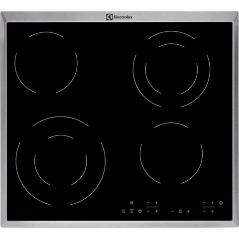 Electrolux EHF6342XOK plīts virsmas sildelements Melns Iebūvēts Keramika 4 zone(s)