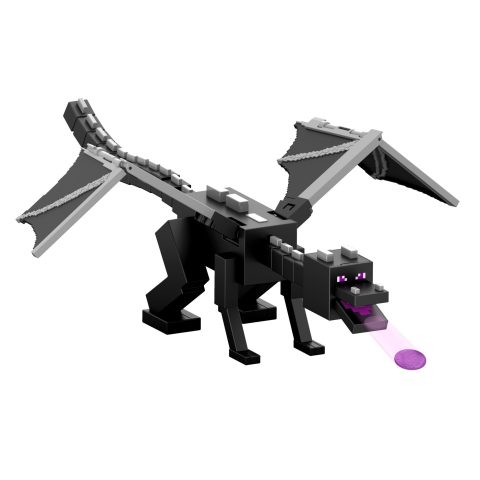 Mattel Minecraft Dragon’s Breath Attack Ender Dragon Action Figure with 10 Disc…