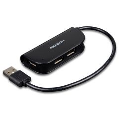 Axagon HUE-X4B хаб-разветвитель USB 2.0 480 Мбит/с Черный