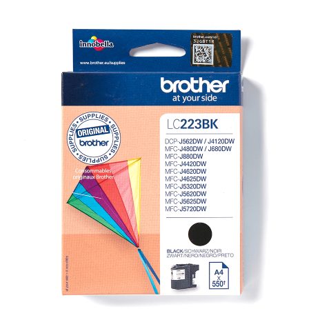 Brother LC-223BK tintes kārtridžs 1 pcs Oriģināls Melns