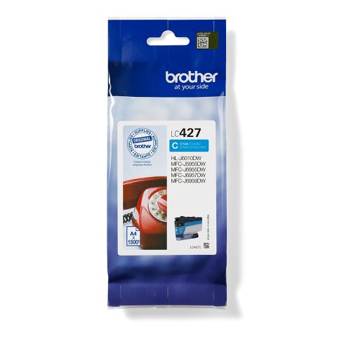 Brother LC427C струйный картридж 1 шт Подлинный Стандартная Голубой