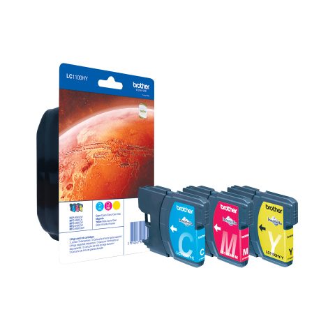 Brother LC1100HYRBWBP ink cartridge 3 pc(s) Original Cyan · Magenta · Yellow