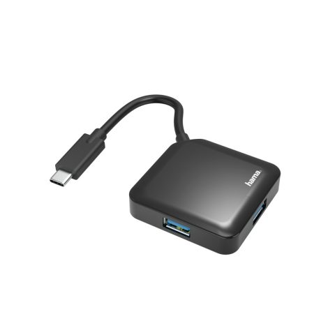 Hama 00200112 interface hub USB 3.2 Gen 1 (3.1 Gen 1) Type-C 5000 Mbit/s Blac…