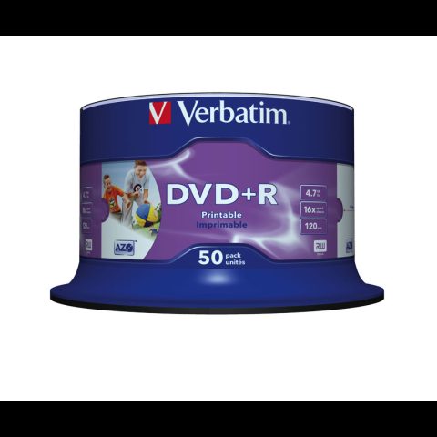 Verbatim DVD+R Wide Inkjet Printable No ID Brand 4