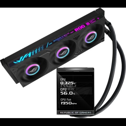 Asus ROG Strix LC IV 360 ARGB LCD Процессор All-in-one liquid cooler 12 cm Че…