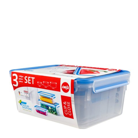 Emsa 508567 food storage container Rectangular Box Transparent 3 pc(s)