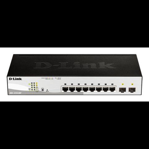 D-Link DGS-1210-08P Vadīts L2 Gigabit Ethernet (10/100/1000) Power over Etherne…