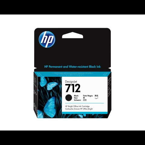 Hewlett Packard (HP) HP 712 38-ml Black DesignJet Ink Cartridge
