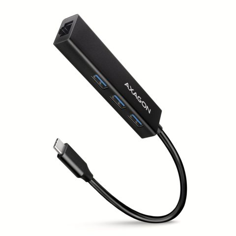Axagon HMC-GL3A USB 3.2 Gen 1 hub w. 3x USB-A + GLAN