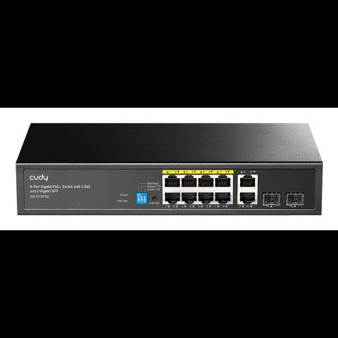 Cudy GS1010PS2 сетевой коммутатор Неуправляемый Gigabit Ethernet (10/100/1000…